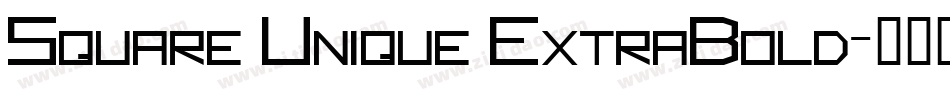 Square Unique ExtraBold字体转换